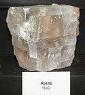 Halite in the form of a cube.