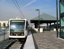 A Gold Line train pulls into Los Angeles Union Station.