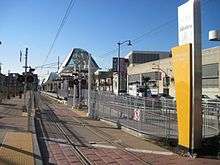 A rear view of the Little Tokyo/Arts District station.