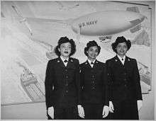 Shown are Hospital Apprentices second class Ruth C. Isaacs, Katherine Horton, and Inez Patterson, the first African American enlisted WAVES to enter the Hospital Corps School at Bethesda, MD.Hospital