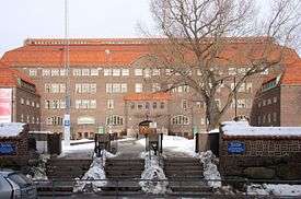 Östra Real school building in Östermalm.