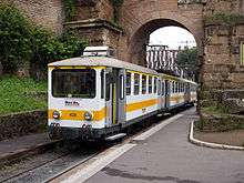 A train at Porta Maggiore.