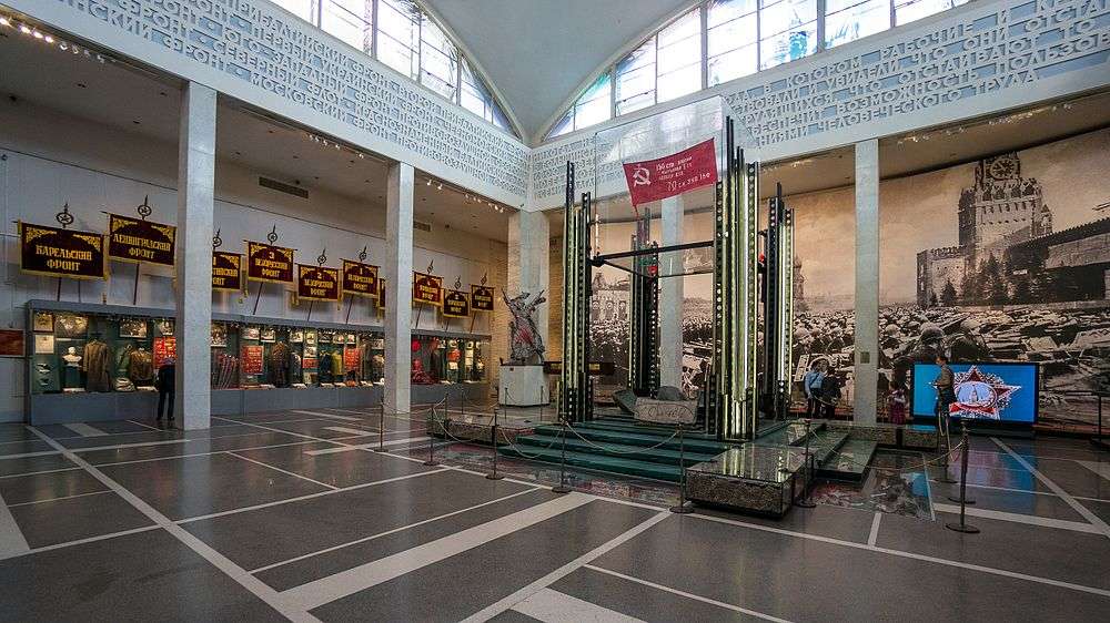 The original Victory Banner is saved in the Central Museum of the Armed Forces, Moscow