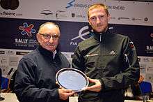 Aleksey Lukyanuk (RUS) Aleksey Arnautov (RUS) Mitsubishi Lancer Evolution X, team ASRT wins the Colin McRae ERC Flat Out Trophy