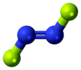 Trans-dinitrogen difluoride molecule