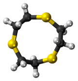 1,4,7-Trithiacyclononane molecule