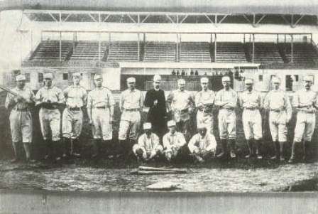 A black-and-white photo of the 1884 Providence Grays