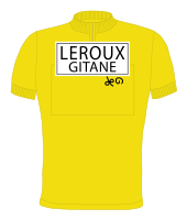 Yellow jersey with Leroux-Gitane insignia