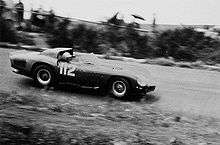 The 250TRI61 of Abate/Maglioli, driving for Scuderia Serenissima at the 1963 Nürburgring 1000km.