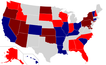 1980 Senate election results map