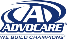 The phrase "ADVOCARE" in a white font with a large 'A', AdvoCare's current corporate logo.