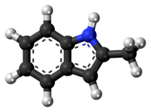 2-Methylindole molecule