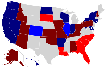 2004 Senate election results map