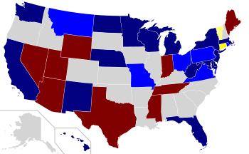 2006 Senate election results map