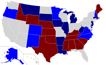 2008 Senate election results map