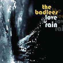 Love Is Rain album cover.