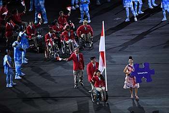 2016 Paralympics Parade of Nations Singapore