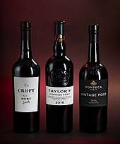 2016 Vintage Port bottles from Taylor's, Fonseca and Croft