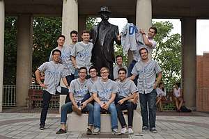 2017 Ramblers with George Eastman Statue