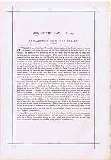 23 10 1875 Vanity Fair text for Admiral John Hay