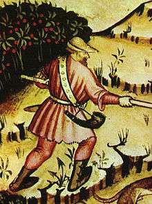 Medieval huntsman.