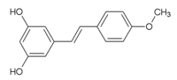 Chemical structure of 4-methoxyresveratrol