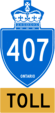 Highway 407 toll marker