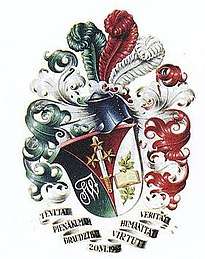 Coat of Arms of the Latvian Student fraternity Fraternitas Vanenica