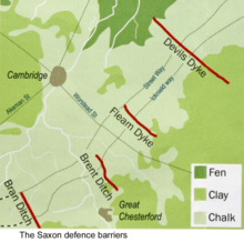5th Century Saxon defences along Street Way and Icknield Way