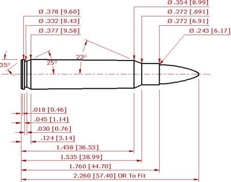 6×45 mm Schematic