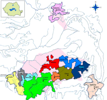 Map of Transylvanian Saxon seats