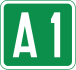 Bosnia and Herzegovina A1 motorway shield