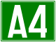 A4 motorway shield}}