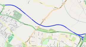 A map of the A5758 road