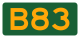 Alphanumeric State Route sign
