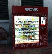 A CVS kiosk set up in Quincy Market Boston, Massachusetts.