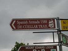 De Cuellar Trail signpost at Grange near Streedagh.