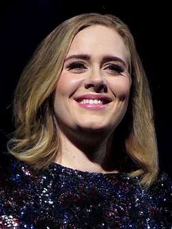 Photo of Adele in 2016.