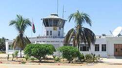 Back view of the Morondava Airport