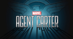 Agent Carter TV series intertitle and logo.