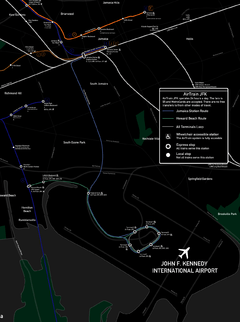 AirTrain system map