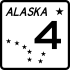 Alaska Route 4 marker