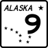 Alaska Route 9 marker