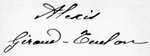 Alexis Giraud-Teulon's signature