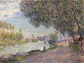 Alfred Sisley, The Port of Moret-sur-Loing, 1884.