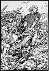 Illustration of a medieval battle