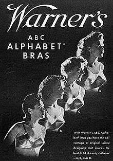 Warner's ABC Alphabet Bras