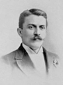 Portrait of Alfons Mieczysław Chrostowski published in his 1894 play "Nihilists"