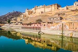 A photograph of Amer Fort