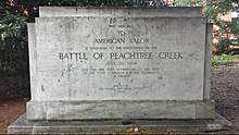 1944 dedication to the Battle of Peachtree Creek